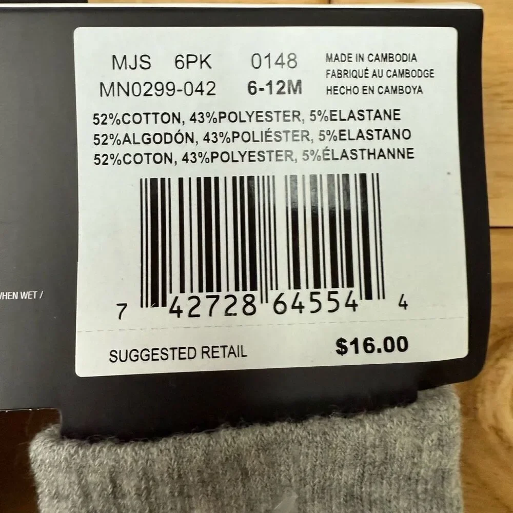 Nike baby 12 Pairs Lightweight Ankle Socks Size 6-12 months NWT